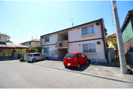 松本市大字里山辺のアパートの外観