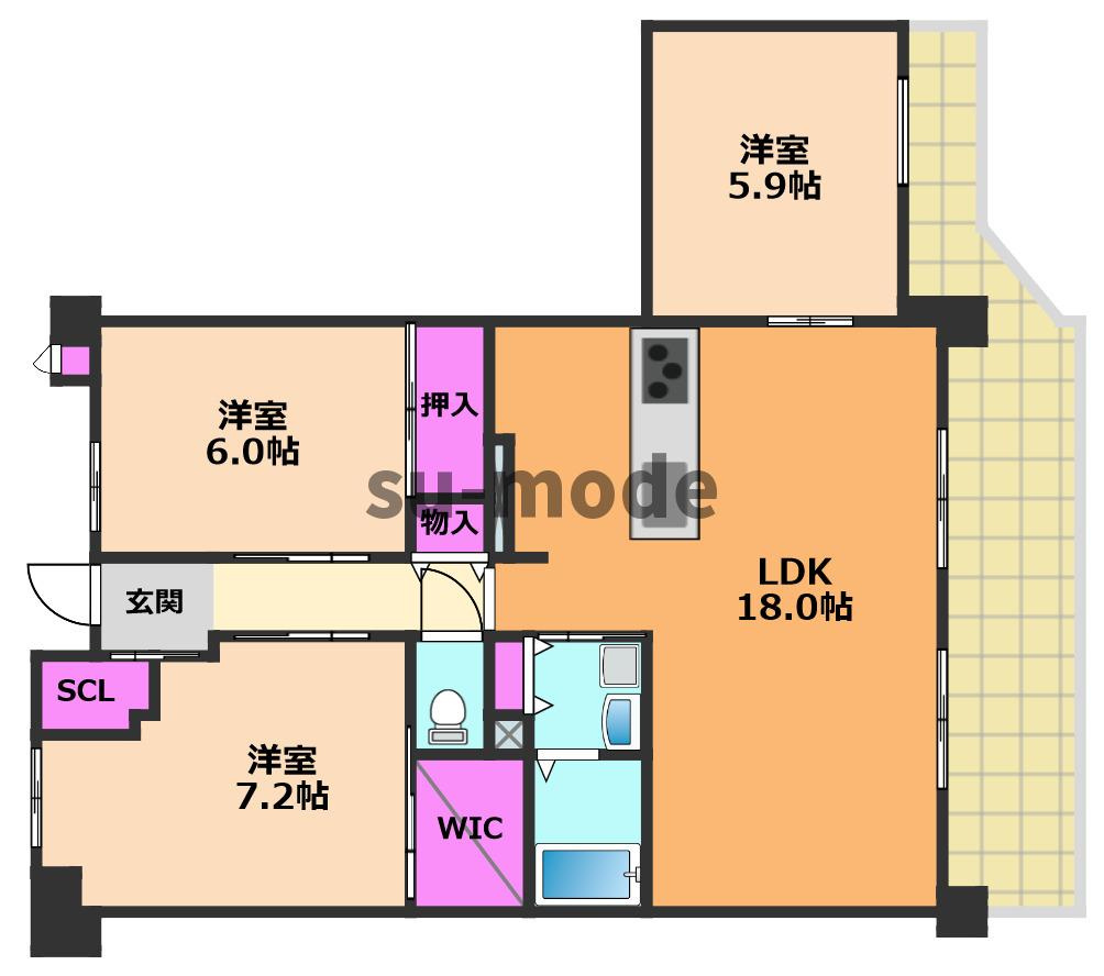 間取り：227102527957