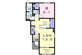 ソレイユ横島Ａの外観