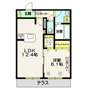 ルミエール東岸町Ａの間取り