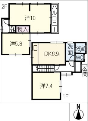 間取り：223039446294