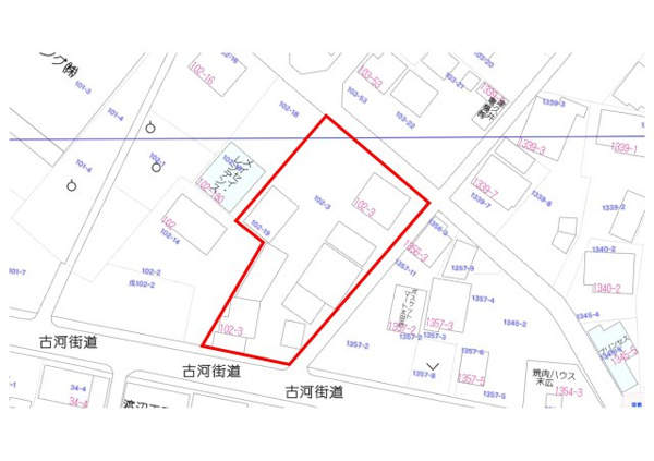 【村田様新道町貸店舗の間取り】
