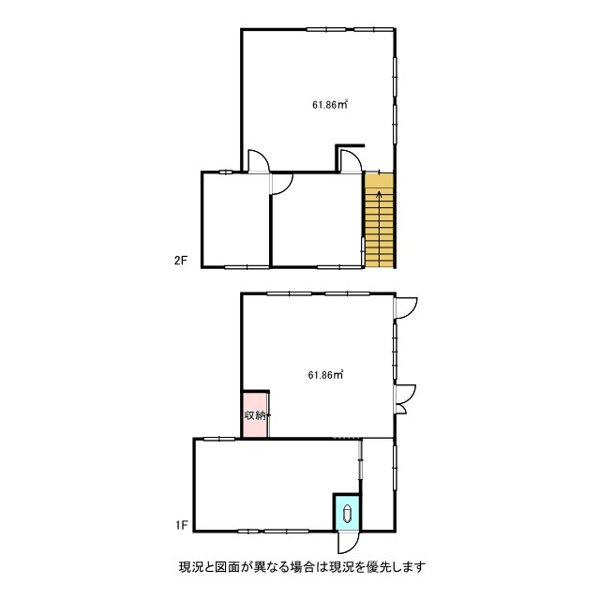 【村田様新道町貸店舗の間取り】