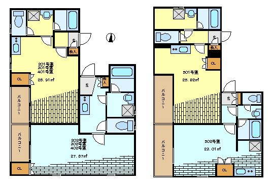 カルロ四谷の間取り