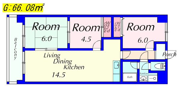 ファミールDANの間取り