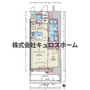 大阪市福島区吉野のマンションの間取り
