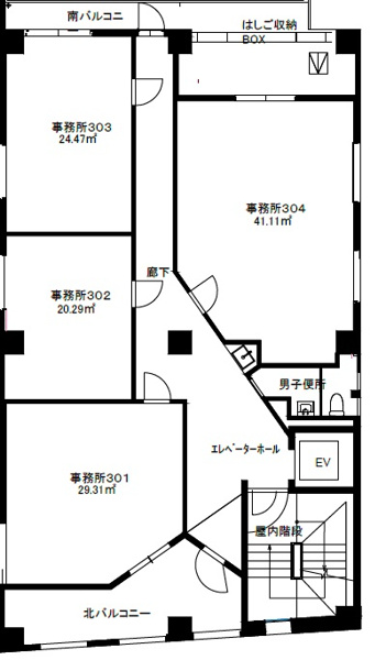 【新中野豊国ビルの間取り】