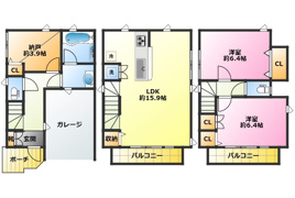 川崎市中原区上平間戸建の外観