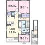 ハピネスⅠの間取り
