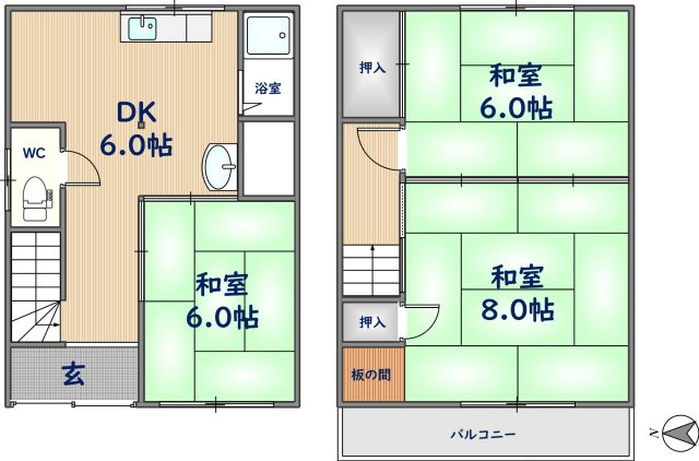 間取り：227100430486