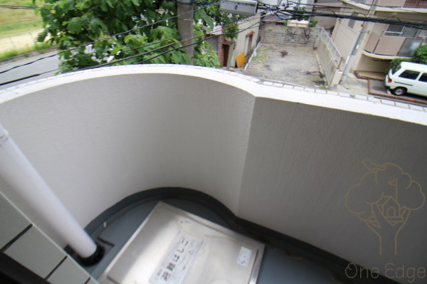 グレース北梅田のバルコニー