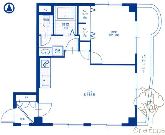 グレース北梅田の間取り