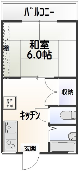 【西東京市保谷町のアパートの間取り】