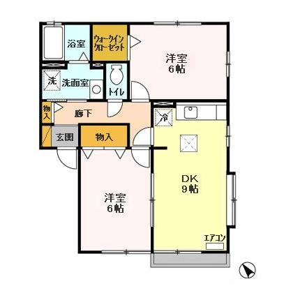 【エスコルタ東台の間取り】