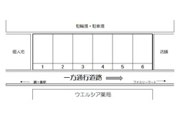 吉澤駐車場の区画図