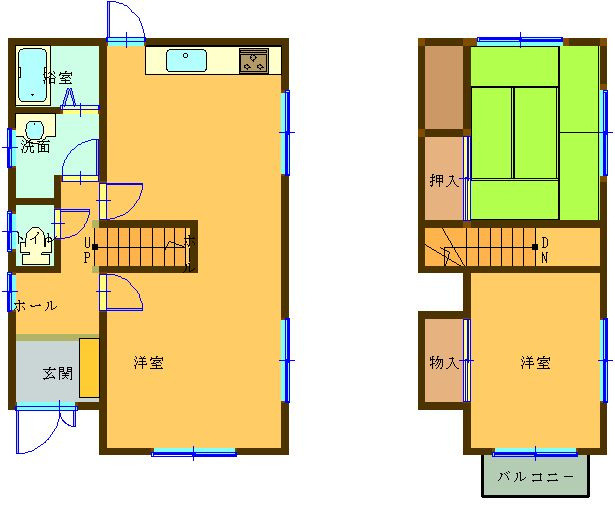 高松市楠上町1丁目 2階建 築49年のイメージ