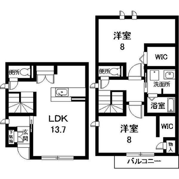 間取り：223040347643