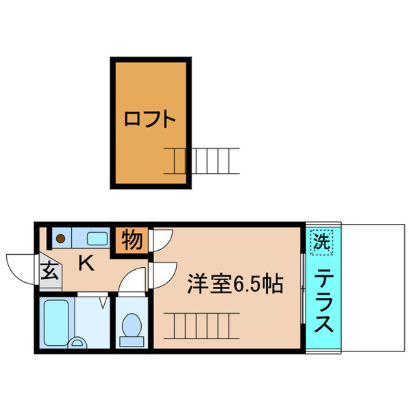 【リッチモンド勅使D棟の間取り】