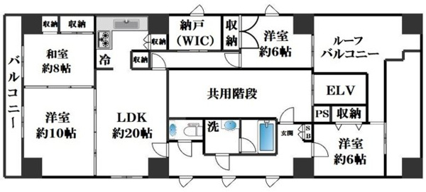 プレジアトウヨウの間取り