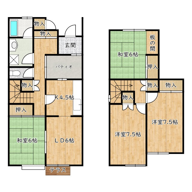 間取り：227103044072