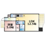 プレジオ玉造　仲介手数料無料の間取り