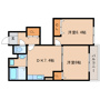 木津川市相楽のアパートの間取り
