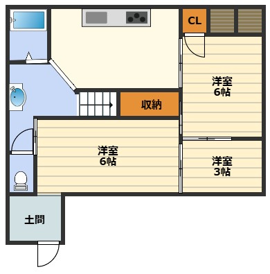 本庄ハイツの間取り