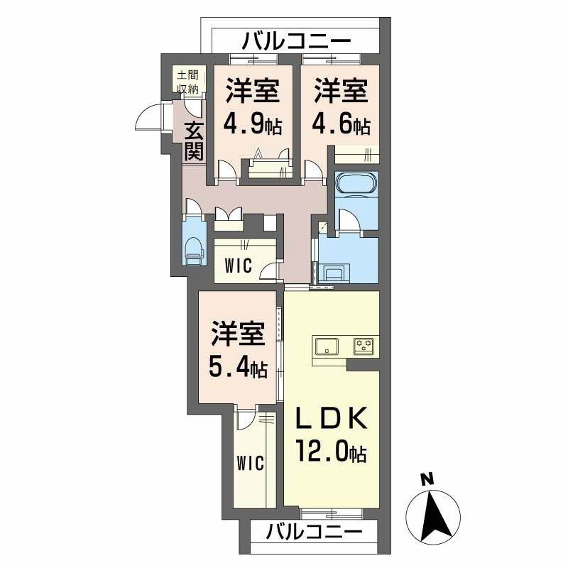 高松市松縄町 3階建 新築のイメージ