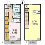 D-Room秋吉　B棟の間取り