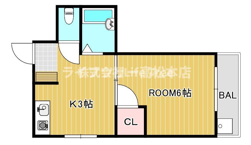 高松市中新町 4階建 築40年のイメージ