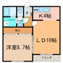 あかつきニュータウンA棟の間取り