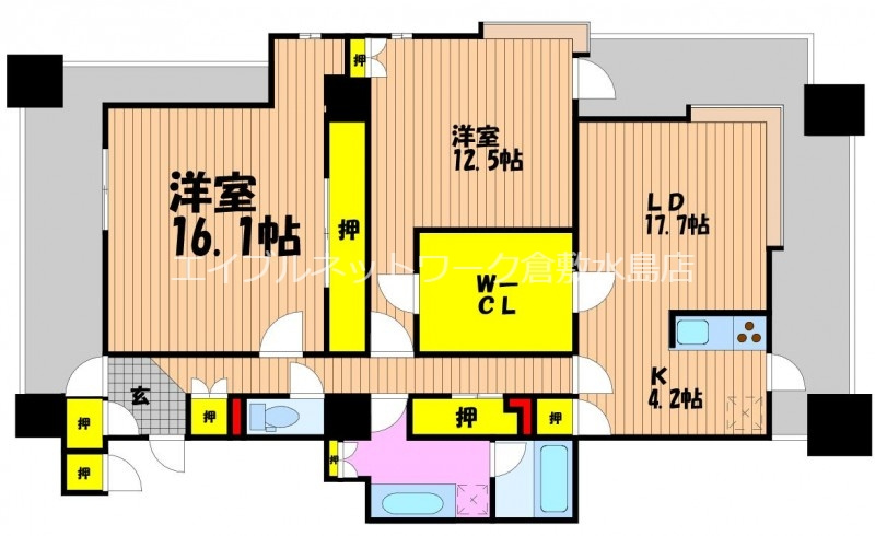 岡山市南区東畦&nbsp;14階建&nbsp;築9年のイメージ