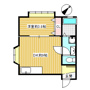 新潟市東区東明のアパートの間取り