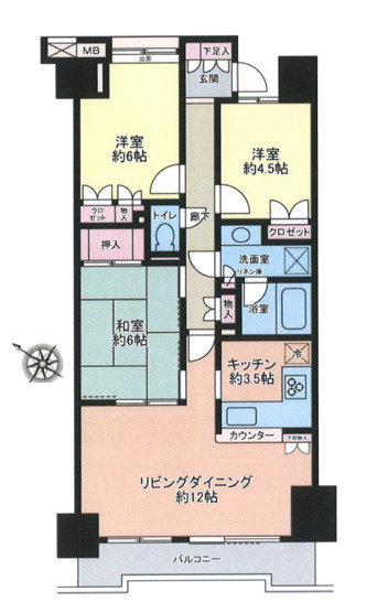 アールヴェール文京白山の間取り