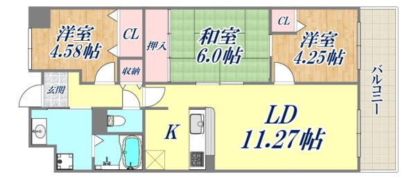 ヴェール園田の間取り