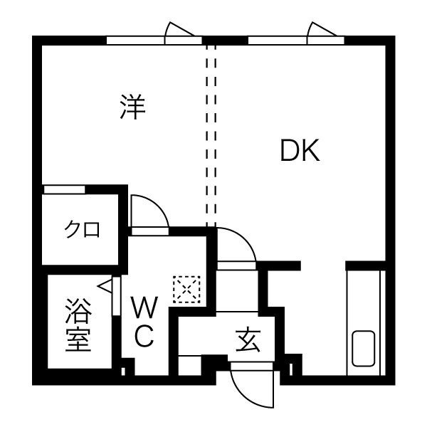 D-STUDIOの間取り