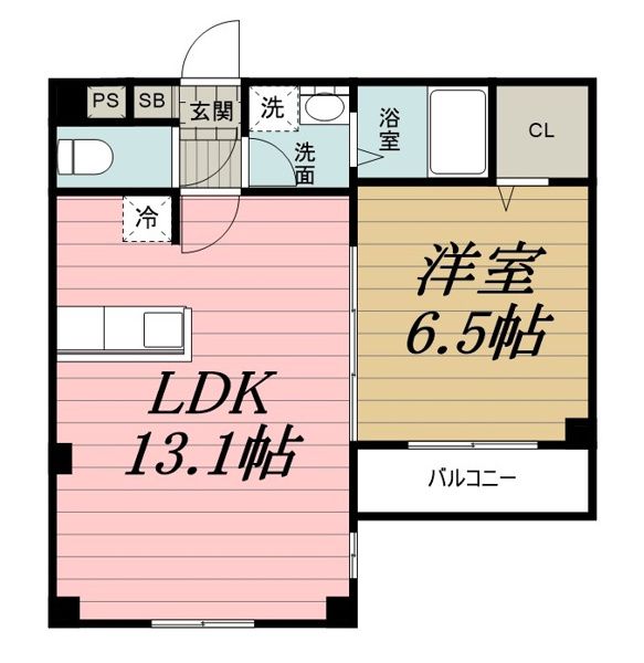 Riria本千葉弐番館の間取り