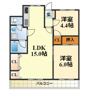 コモド長岡京の間取り
