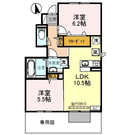 【メゾン・マグノリアの間取り】