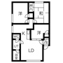 ハーベスト元町A棟の間取り