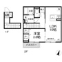 アンジュール高松Aの間取り