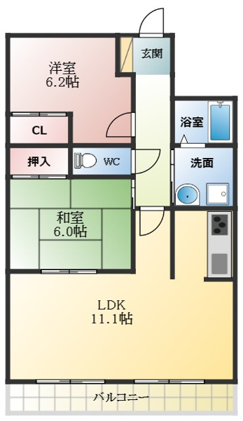 ロイヤルハイツ藤井寺の間取り