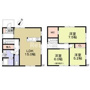 一宮市丹陽町九日市場戸建賃貸D棟の間取り