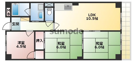シャトーモンシェールの間取り