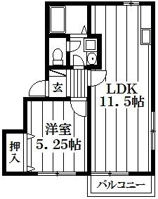 第2テラダハイツの間取り
