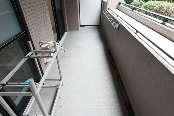 コスモあべの坂ガーデンズのバルコニー