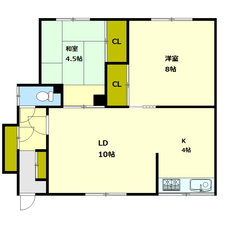 豊川アパート1F左のイメージ