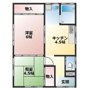 本田５丁目貸家　D棟の間取り