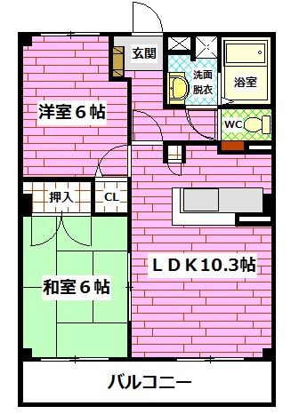 【フォブール川内の間取り】