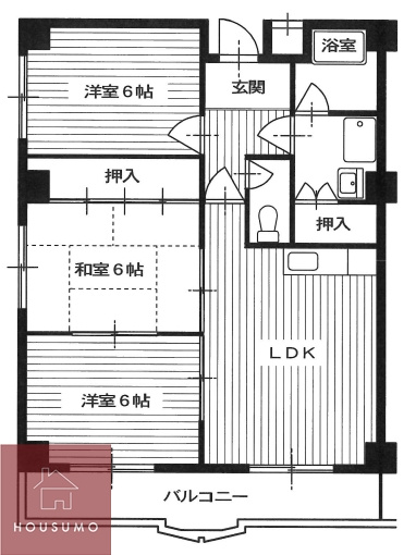 ロイヤルハイツ千里の間取り